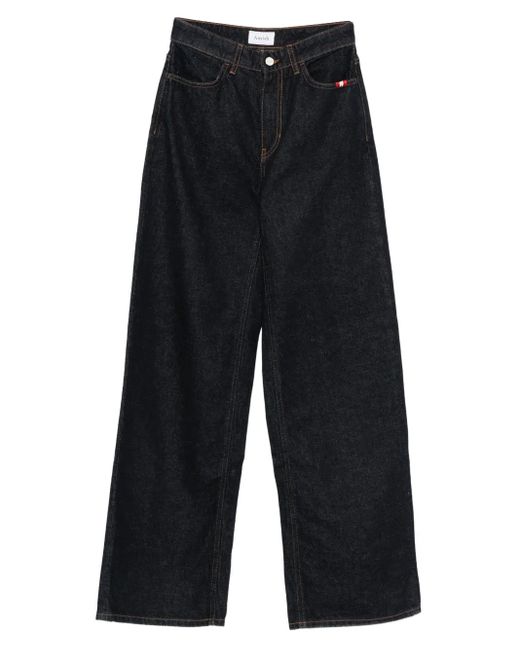 AMISH Linda Jeans Met Wijde Pijpen in het Black
