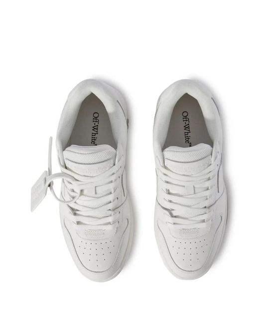 Off-White c/o Virgil Abloh White Out Of Office Leather Sneakers