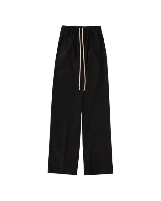 Pantalones con cordones Rick Owens de color Black