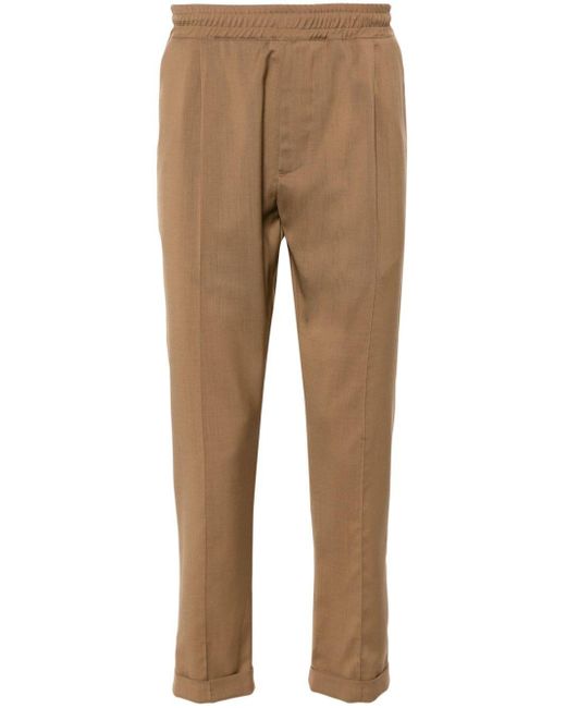 Low Brand Natural Taylor Drawstring Tapered Trousers for men