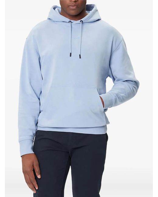 Boss Blue Hooded Pocket Sweatshirt for men
