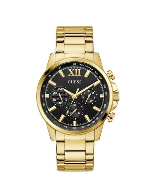 Guess Metallic Walker 44Mm Watch for men