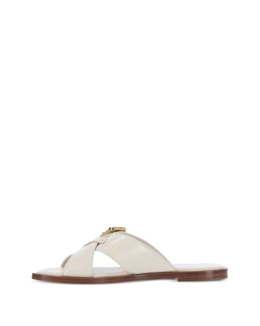 Chloé White Nil Flat Sandals