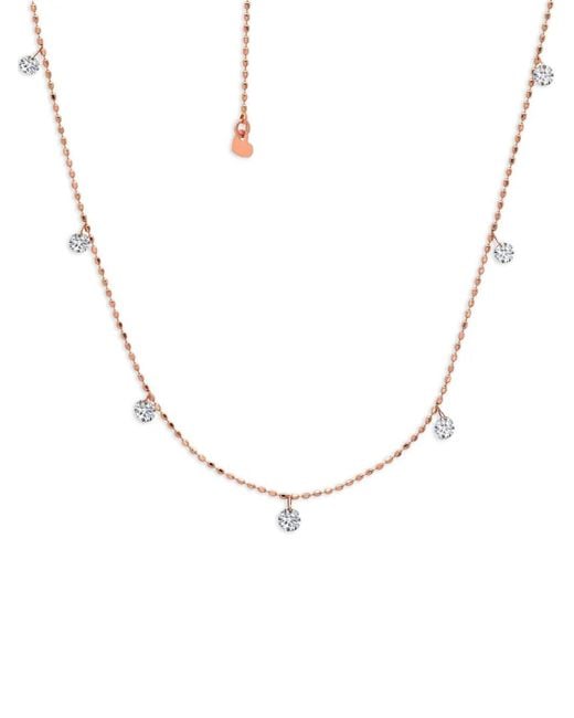 Graziela Metallic Tiny Floating Diamond Necklace