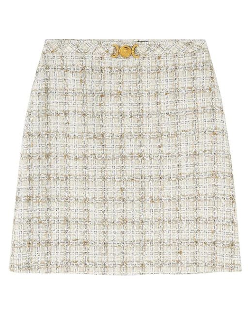 Versace Natural Flared Mini Skirt