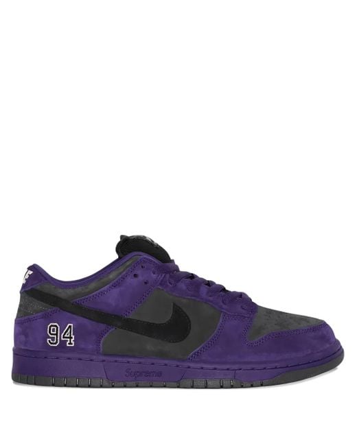Nike Purple Sb Dunk Low "Supreme for men