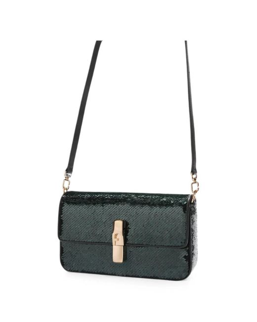 Furla Black Small Iride Sequined Crossbody Bag