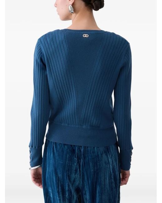 Liu Jo Blue Sweater With Laces