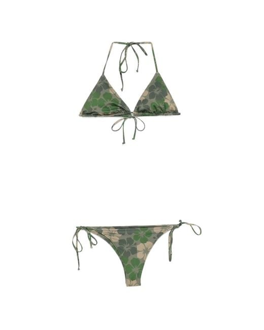 Mc2 Saint Barth Green Maleah Triangle Bikini