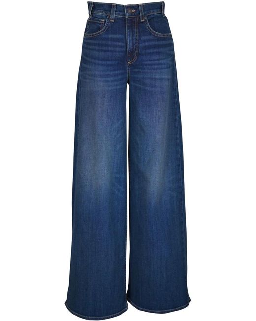 Nili Lotan Blue Wide Leg Jeans