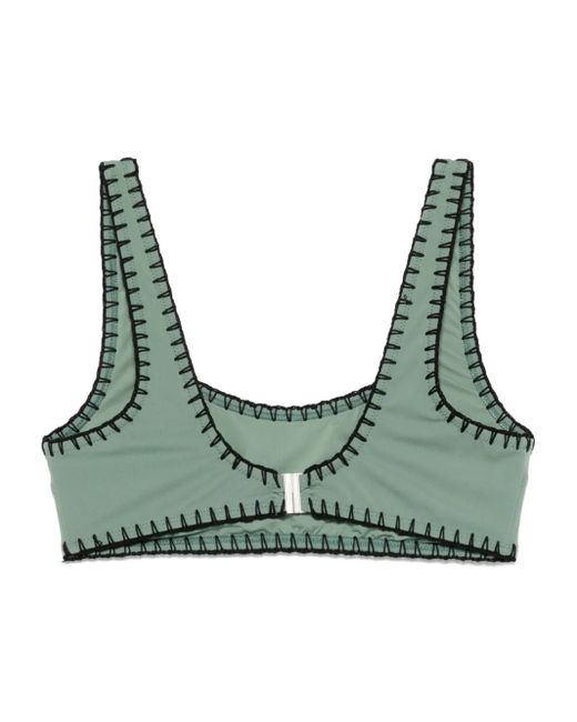 Nanushka Green Malti Bikini Top
