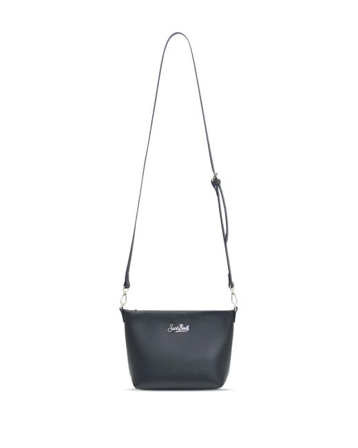 Mc2 Saint Barth Blue Aline Top-Zip Shoulder Bag