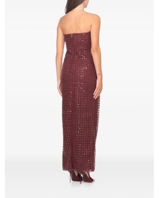 Vestido con lentejuelas ROTATE BIRGER CHRISTENSEN de color Purple