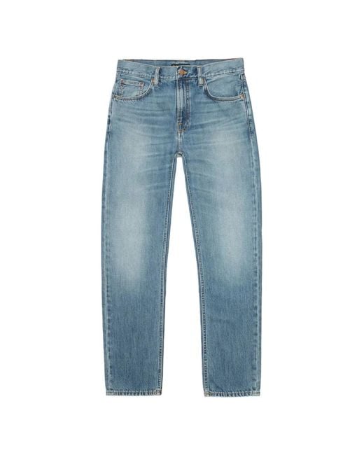 Nudie Jeans Blue Gritty Jackson Straight-Leg Jeans for men