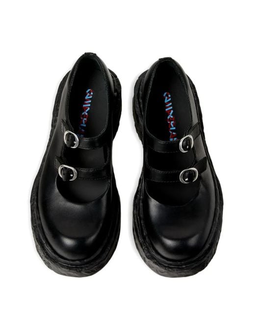CAMPERLAB Black Vamonos Buckle-Strap Platform Loafers