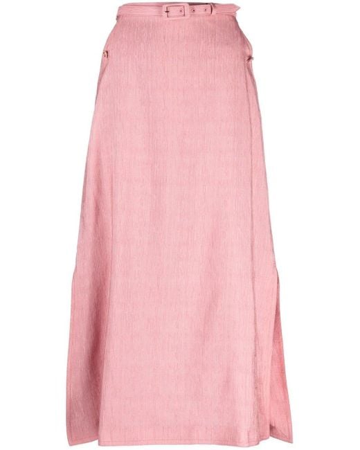 Gucci Pink Wool-silk A-line Skirt