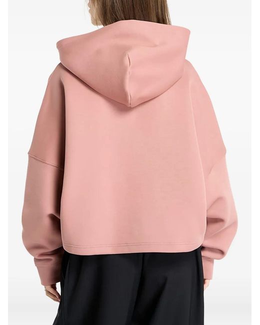 Adidas Pink Placed Stripes Hoodie
