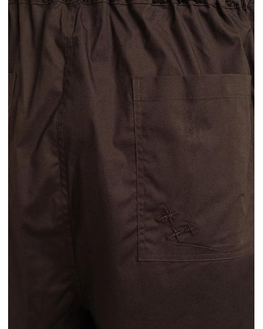 Laneus Purple Elasticated-Waist Patch-Pocket Bermuda Shorts for men