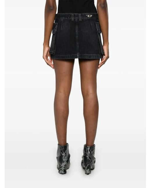 DIESEL Black Mini Skirt