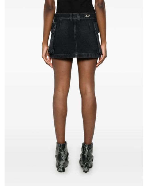 DIESEL De-ton ミニスカート Black
