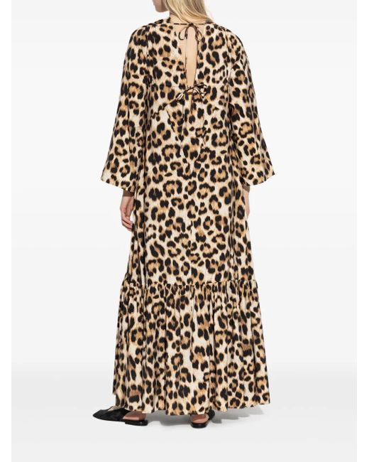Munthe White Leopard Print Dress