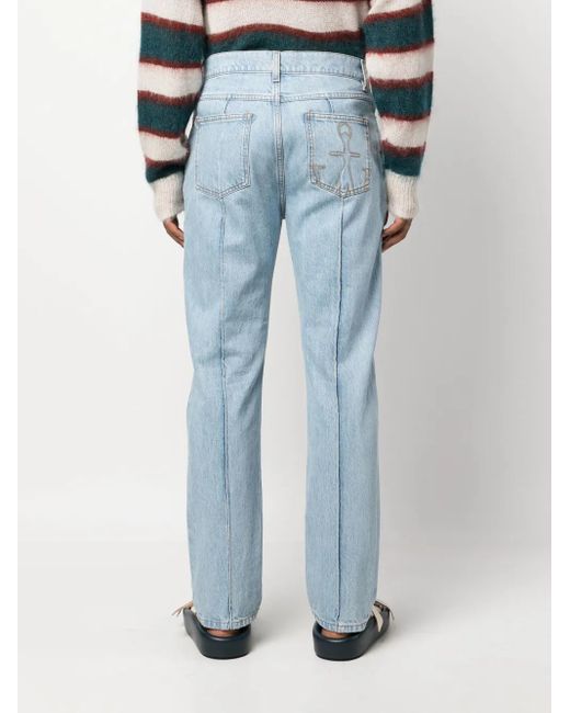 J.W. Anderson Blue Jw Anderson Padlock Strap Slim Fit Denim Jeans for men