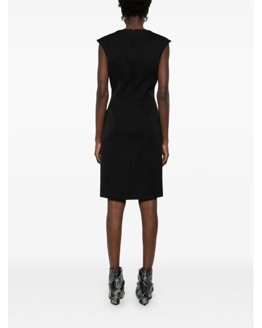 McQueen Black Wool Dress