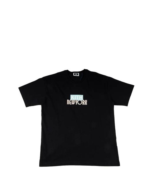 Kith Black Logo-Print T-Shirt for men
