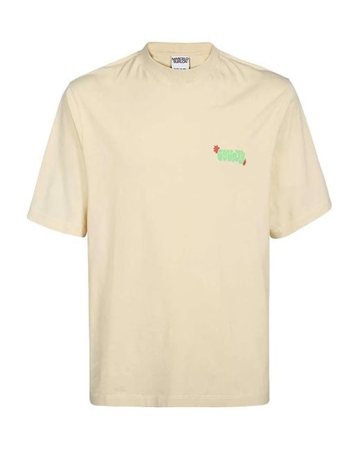 Marcelo Burlon Solstice T-Shirt Met Grafische Zonprint in het Natural voor heren