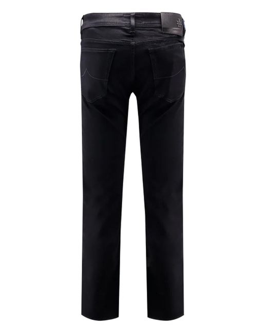 Jacob Cohen Blue Button-Fly Trousers for men