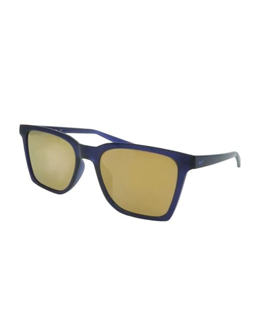 Nike Blue Bout Rectangle-Frame Sunglasses for men