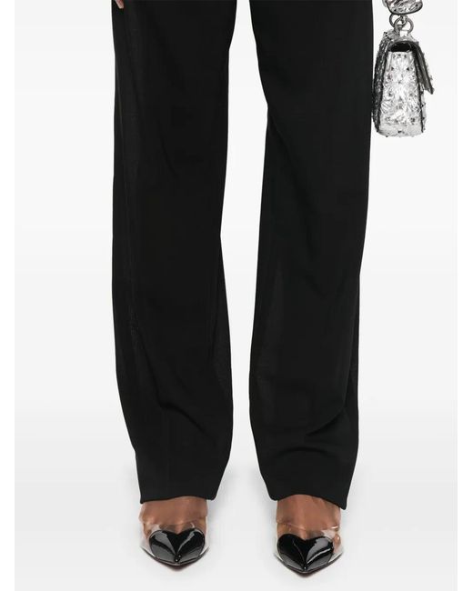 Blumarine Black Virgin Wool Trousers
