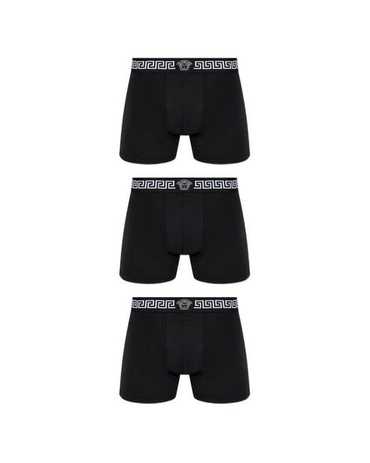Versace Black Three-Pack Of Boxer Briefs for men