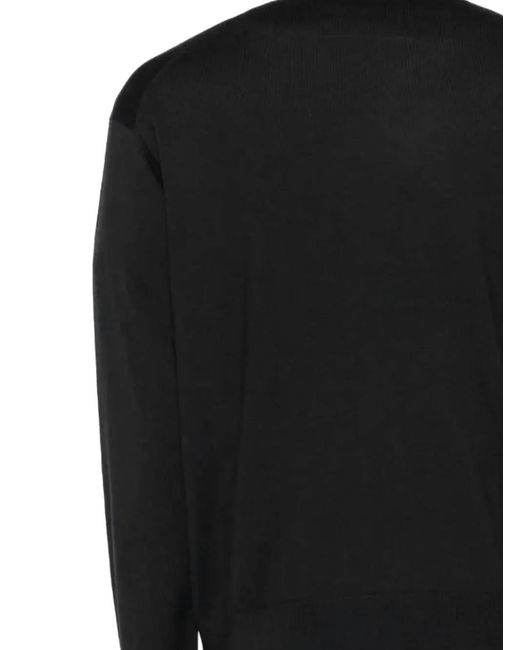 Maison Kitsuné Black Fox-Patch Sweater for men