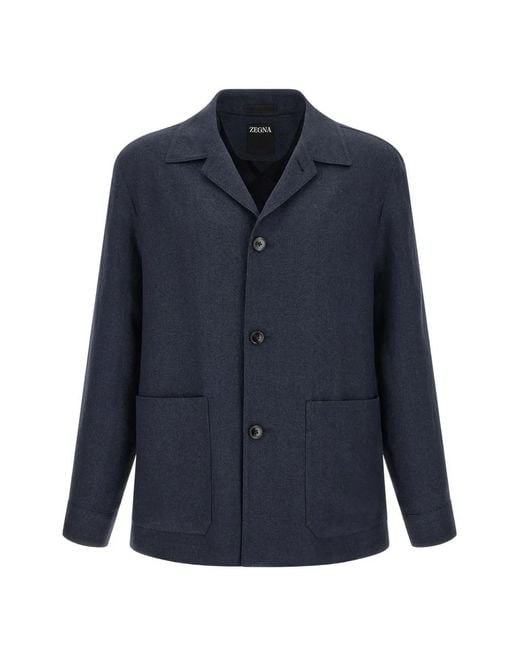 Zegna Blue Alpe Jacket for men