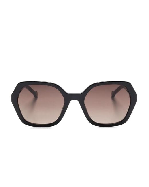 Lunettes De Soleil À Monture Géométrique Carolina Herrera en coloris Black