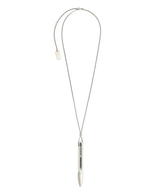 Lemaire White Collier X Carl Auböck À Pendentif Stylo