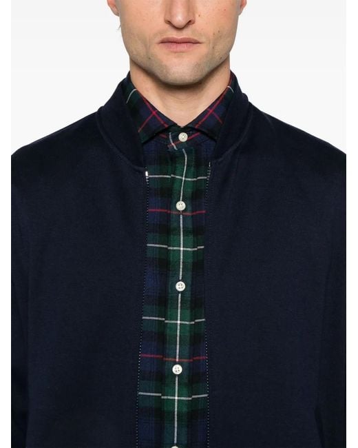 Brunello Cucinelli Blue Zip Up Sweatshirt for men