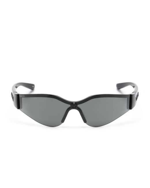 Gucci Gray Oversize-frame Sunglasses