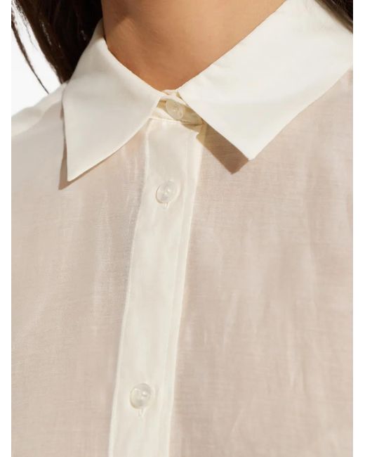 By Malene Birger White Derris Sheer Shirt