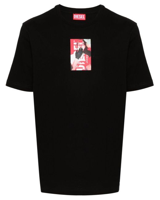 T-shirt T-Just-N11 en coton DIESEL pour homme en coloris Black