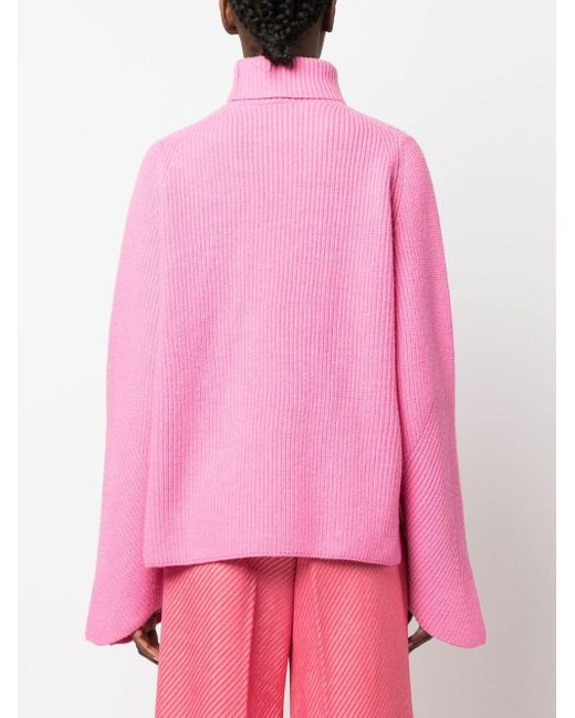 Maglione a collo alto di Forte Forte in Pink