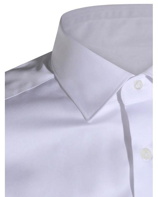 Camisa Con Botones Mazzarelli de hombre de color Purple