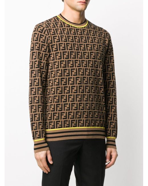 fendi logo knit sweater