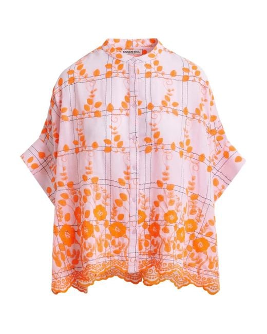 Essentiel Antwerp Orange Hacramento Shirt