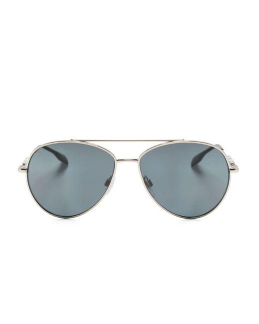 Burberry Blue Pilot-frame Sunglasses