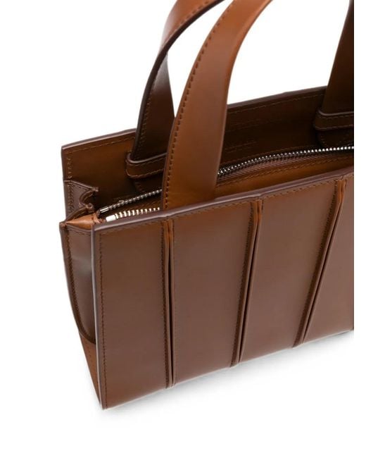 Max Mara Brown Whitney Leather Tote Bag