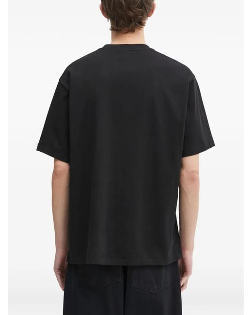 A Bathing Ape Black Vacation Pattern Ape Head T-Shirt for men