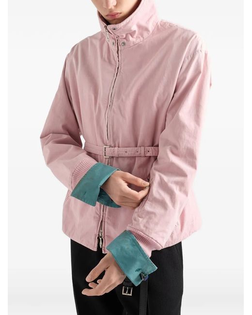 Prada Pink Poplin Jacket for men