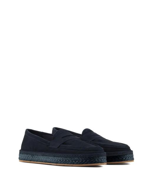 Giorgio Armani Blue Suede Espadrilles for men